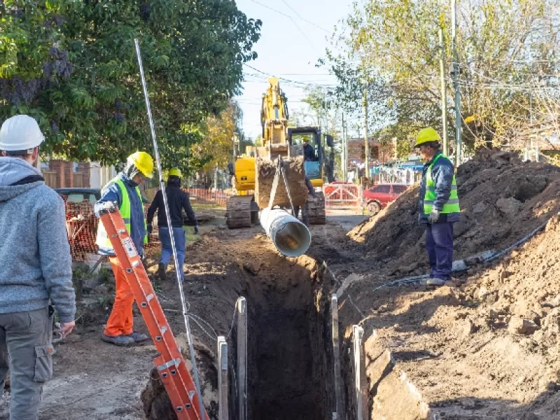 La obra de la red cloacal en Hudson supera el 80% de avance y beneficiar&aacute; a m&aacute;s de 20 mil vecinos