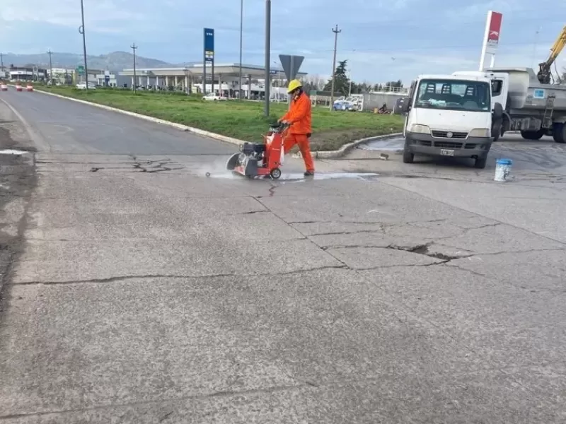 Comenzaron las obras de puesta en valor en la rotonda de Espora y Actis