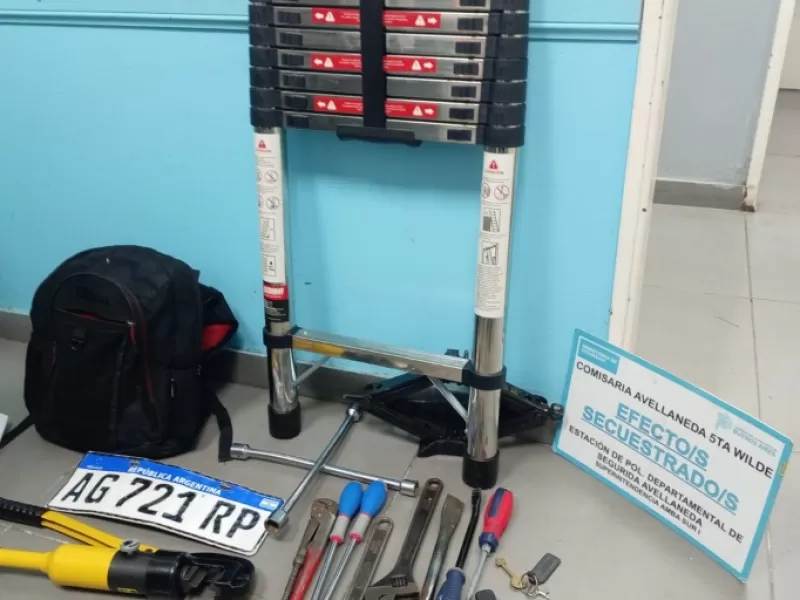 Cuatro detenidos en Wilde Oeste por robos bajo la modalidad de &ldquo;escruche&rdquo;