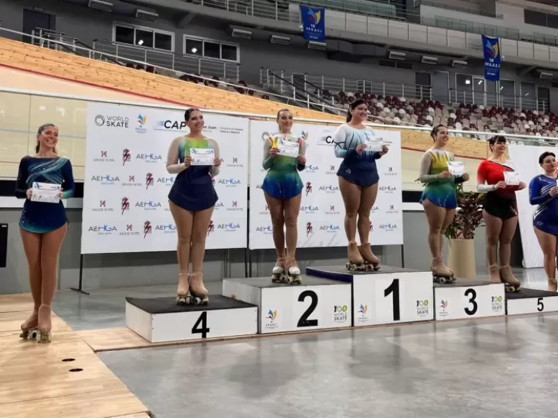 Melina Rivas est&aacute; entre las cinco mejores patinadoras del pa&iacute;s