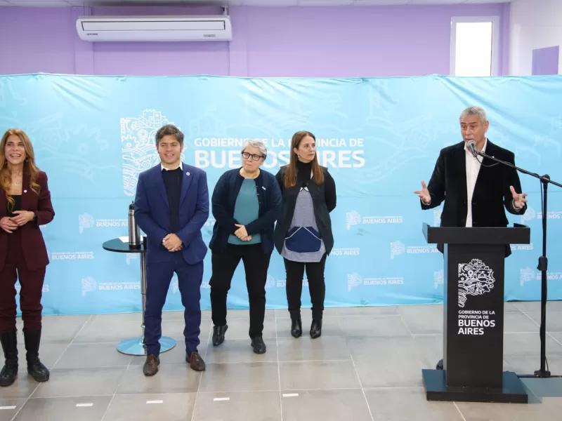 Axel Kicillof y Jorge Ferraresi inauguraron un nuevo jardín de infantes en Villa Domínico