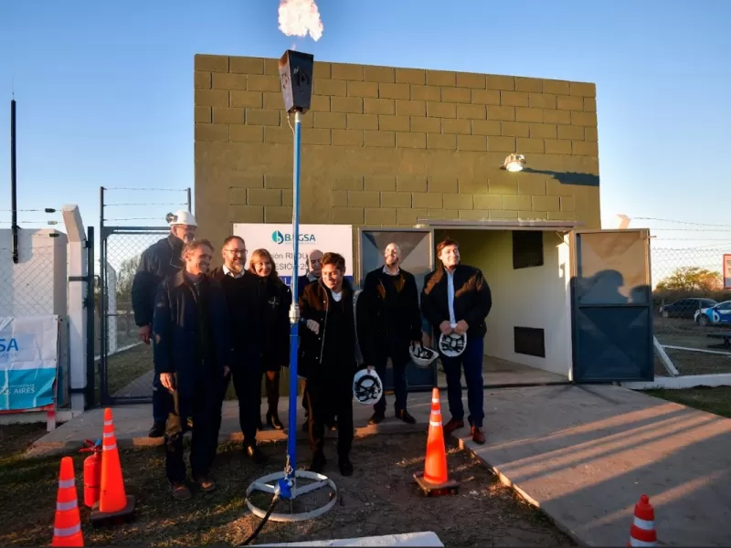 En Daireaux el gobernador inauguró un gasoducto que potencia la red de gas natural