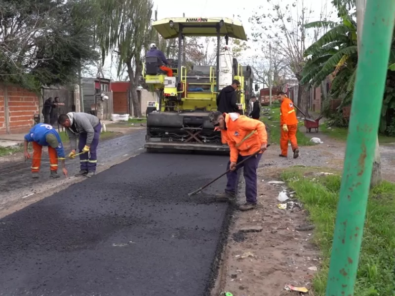 Progresa la obra hidráulica y vial sobre la calle 80 en Altos de San Lorenzo