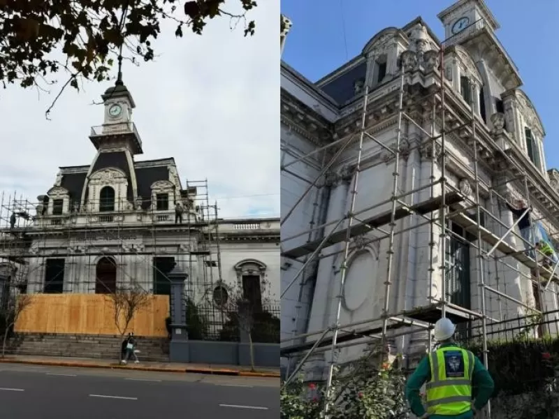Avanza la restauraci&oacute;n de la fachada hist&oacute;rica del Hospital Pedro Fiorito