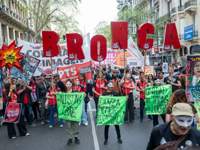 La Marcha de la Bronca  contra Milei en todo el país