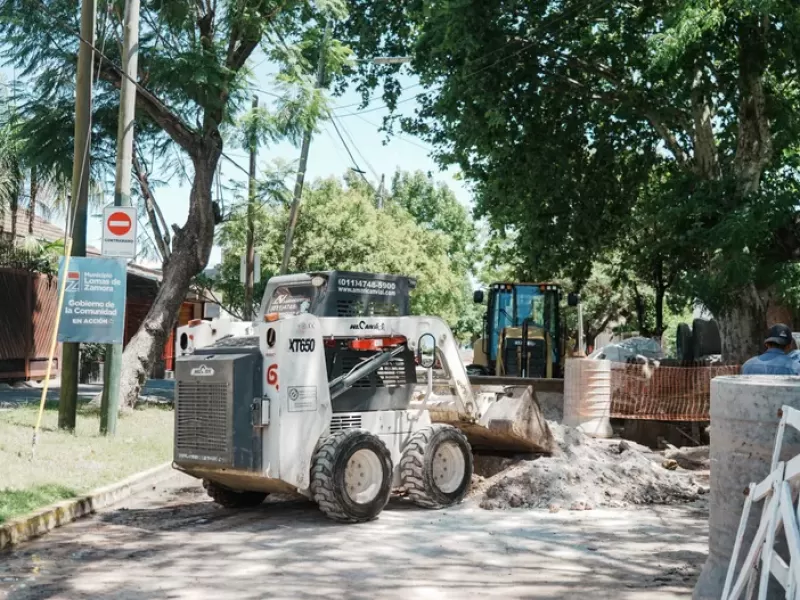 El Municipio ejecuta obras h&iacute;dricas en Temperley Oeste para mejorar el drenaje pluvial