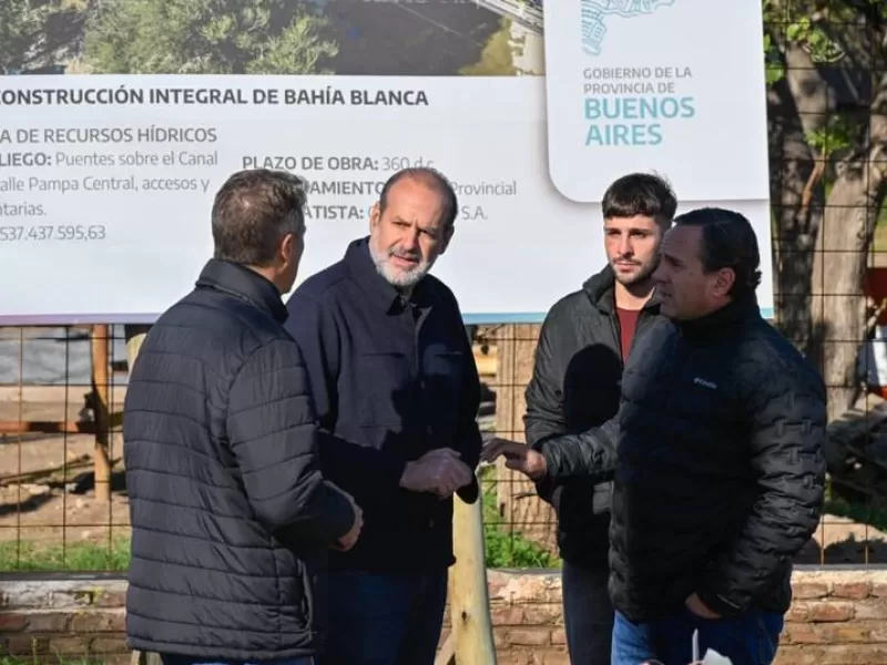 Avanza la construcci&oacute;n de un puente provisorio sobre el Canal Maldonado y licitan las bases de apoyo