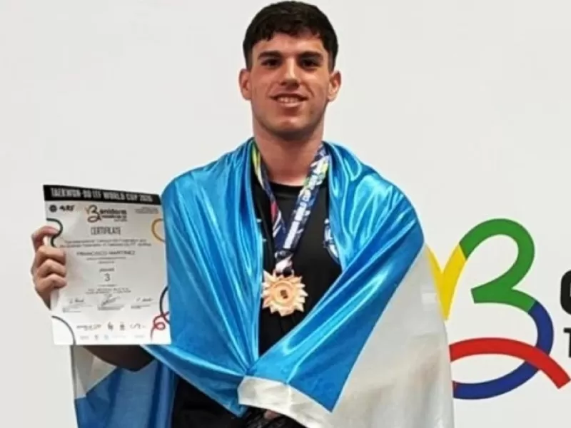 Un joven taekwondista gan&oacute; la medalla de bronce en la Copa del Mundo de Espa&ntilde;a