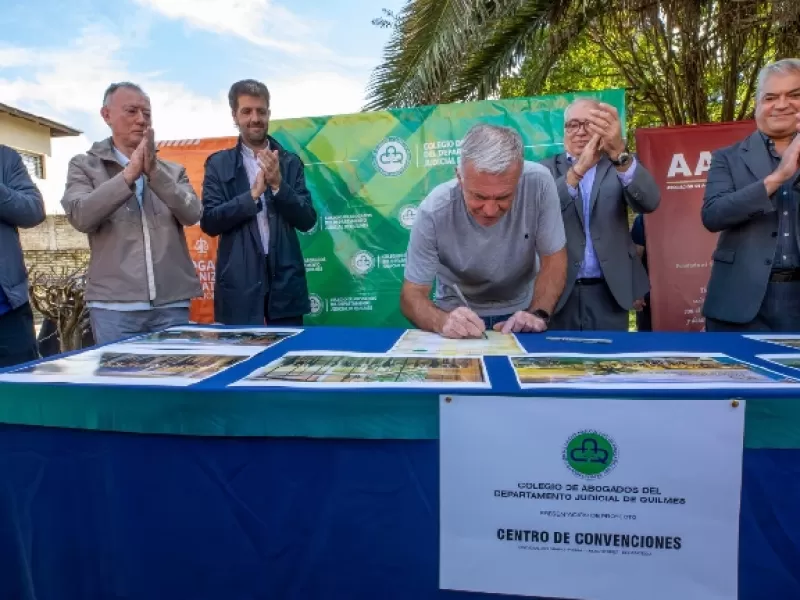 Presentaron el proyecto del nuevo Centro de Convenciones del Colegio de Abogados de Quilmes