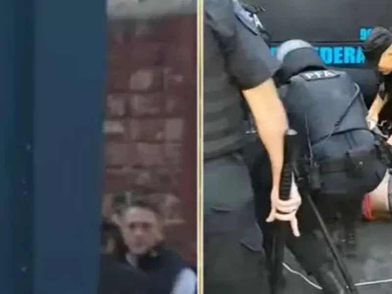 La Polic&iacute;a Federal detuvo y golpe&oacute; a un camar&oacute;grafo de A24 antes del debate por la Ley de Glaciares