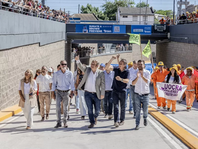 Hist&oacute;rico: El municipio abri&oacute; el nuevo paso bajo nivel de Rafael Calzada