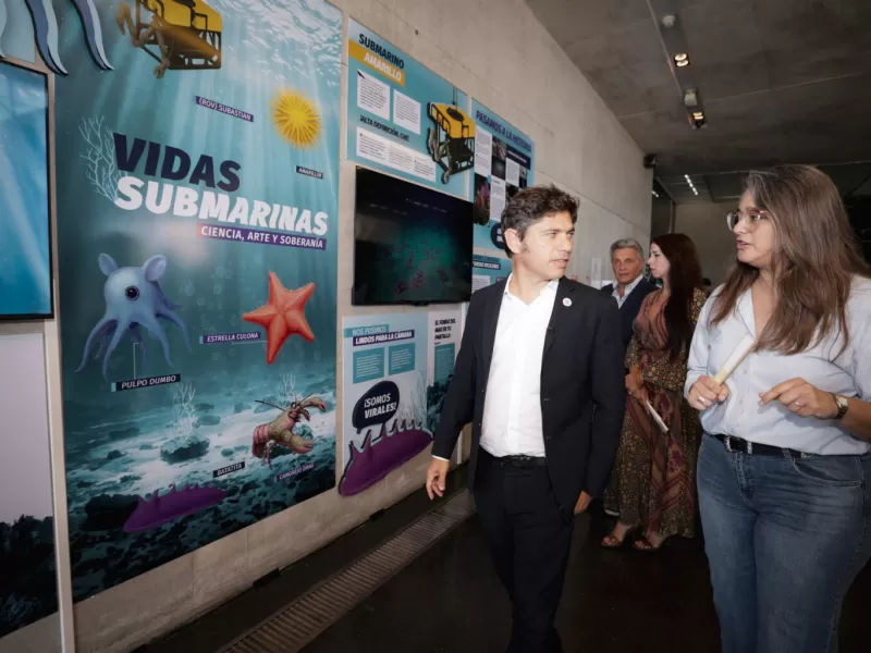 Kicillof recorri&oacute; en Mar del Plata la muestra sobre la hist&oacute;rica expedici&oacute;n cient&iacute;fica del CONICET