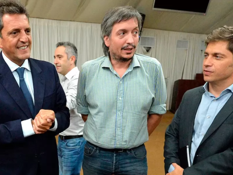 Kicillof, Massa y Máximo Kirchner se reunieron para definir la estrategia electoral del peronismo