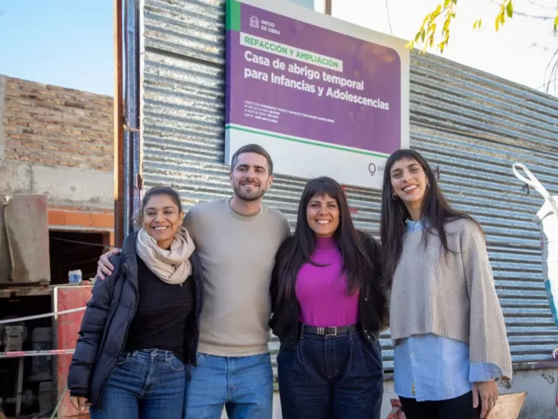 Eva Mieri supervis&oacute; el avance de la nueva Casa de Abrigo para infancias y adolescencias