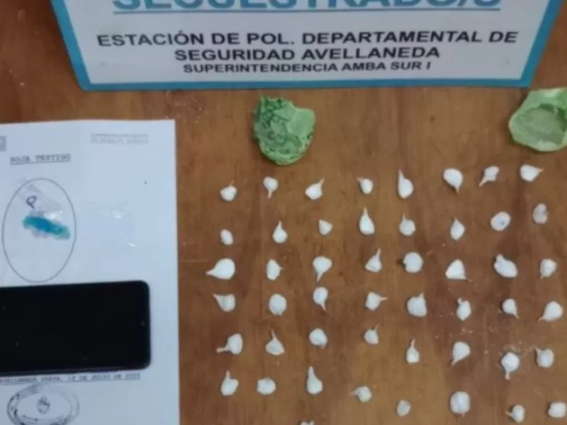 Detuvieron a un hombre con cocaína tras una persecución en Avellaneda