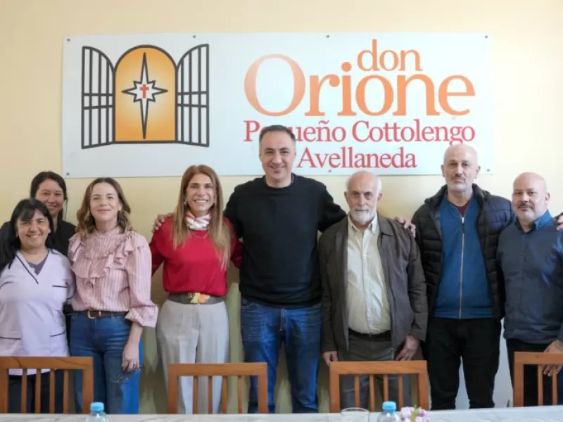 Magdalena Sierra recorri&oacute; las obras de remodelaci&oacute;n del Cottolengo Don Orione