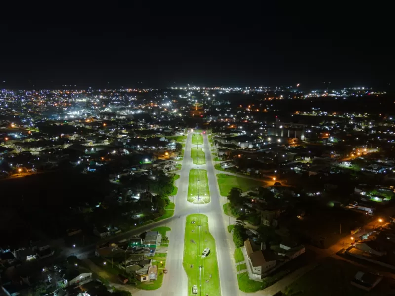 Avanza en la modernizaci&oacute;n del alumbrado p&uacute;blico para consolidar un corredor vial seguro