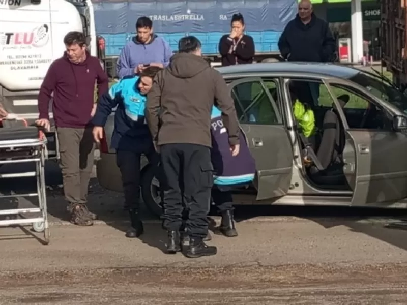 Un automovilista herido en choque en cadena en Ruta 226