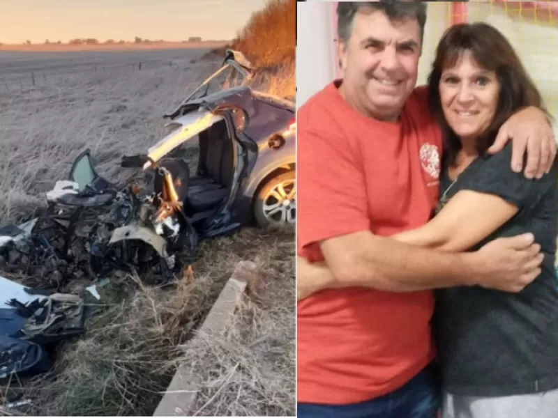 Tragedia en Ruta 65: una pareja de la ciudad murió en un choque frontal cerca de Fortín Tiburcio