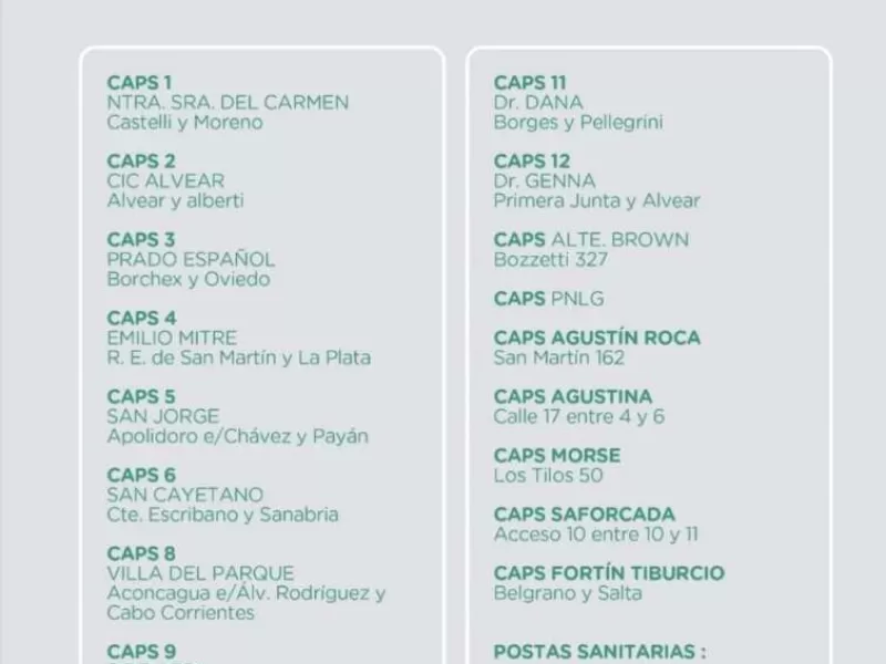 Inician la campaña de vacunación antigripal con prioridad para mayores de 65 y personal de salud