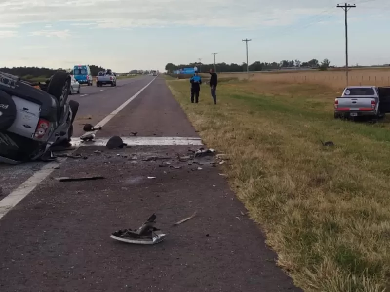Un futbolista amateur murió en la Ruta 2 tras un trágico choque frontal