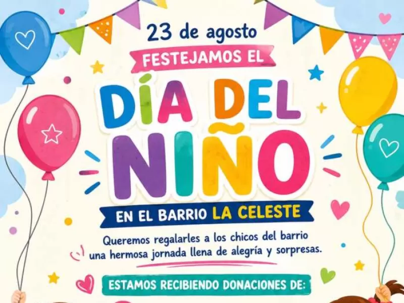 La Sociedad de Fomento La Celeste lanz&oacute; una colecta solidaria para celebrar el D&iacute;a del Ni&ntilde;o