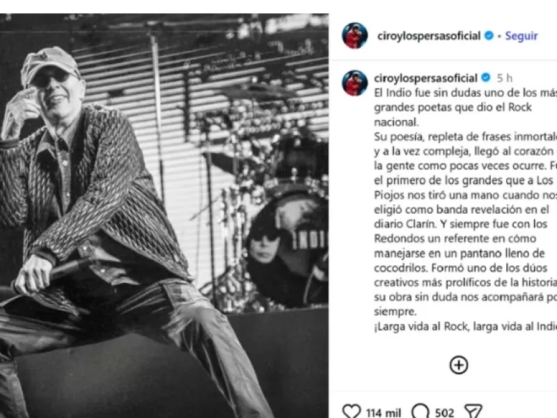 El adiós al Indio Solari: los emotivos mensajes de los artistas