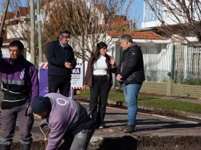 Eva Mieri supervis&oacute; nuevas obras de bacheo