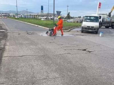 Comenzaron las obras de puesta en valor en la rotonda de Espora y Actis