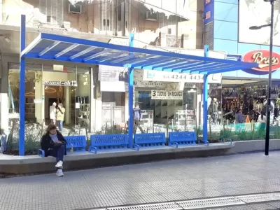 La remodelaci&oacute;n de la peatonal Laprida ya supera el 70% de avance