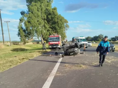 Un futbolista amateur muri&oacute; en la Ruta 2 tras un tr&aacute;gico choque frontal