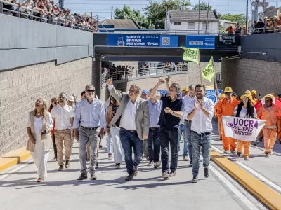 Histórico: El municipio abrió el nuevo paso bajo nivel de Rafael Calzada