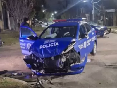 Trágico choque entre patrulleros: un policía murió durante una persecución