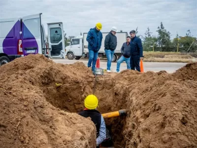 Avanza la obra de gas natural en La Rufinita y beneficiar&aacute; a unas 150 familias