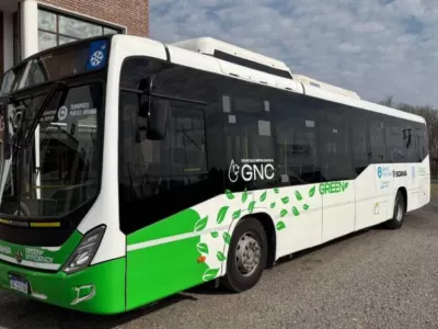 Prueban un colectivo 100% a GNC en el transporte urbano