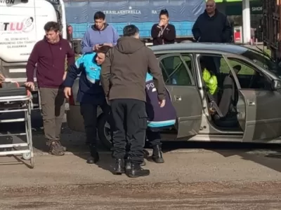 Un automovilista herido en choque en cadena en Ruta 226