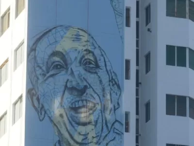 Avanza el mural más grande del mundo en homenaje al papa Francisco