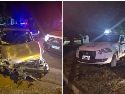 Un auto termin&oacute; contra el frente de una casa luego de un choque