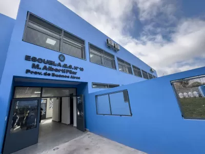 Federico Achával inauguró la ampliación de la Escuela Secundaria N°10 de Alberti