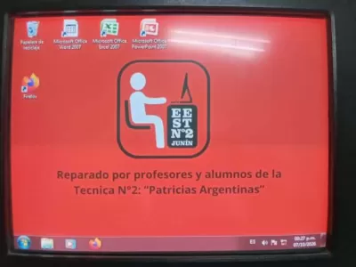 Alumnos de la Escuela T&eacute;cnica N.&ordm; 2 instalaron una sala de computaci&oacute;n en el Centro Educativo Mapuche Kintun