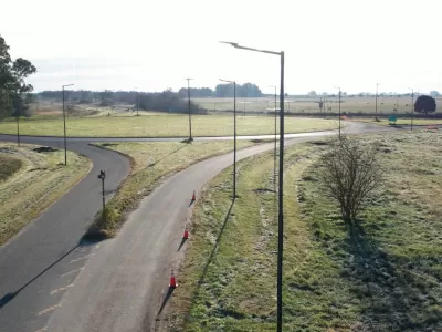 Avanzan obras de iluminación con fondos de Provincia
