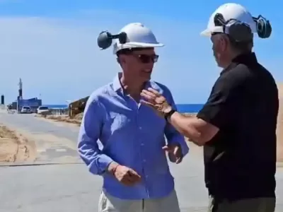 Carrillo supervisó obras de mantenimiento y mejora en el Puerto de Quequén