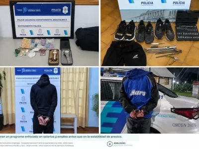 Dos detenidos por un robo en Palihue: secuestran droga y herramientas